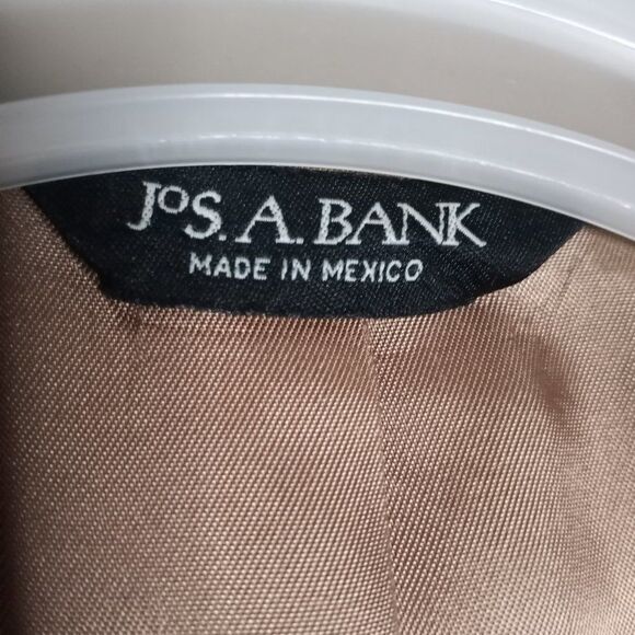 Jos. A. Bank Men's Cashmere Tan Fully Lined Single Breast Blazer Sportscoat 43L - Picture 10 of 11